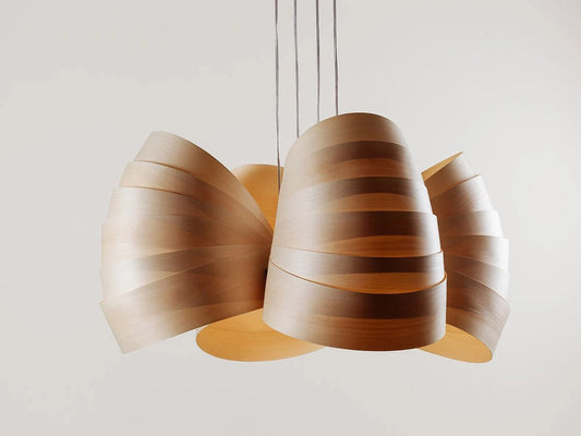 Handcrafted Wooden Pendant Light Modern Design