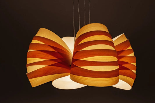 Handcrafted Wooden Pendant Light Modern Design