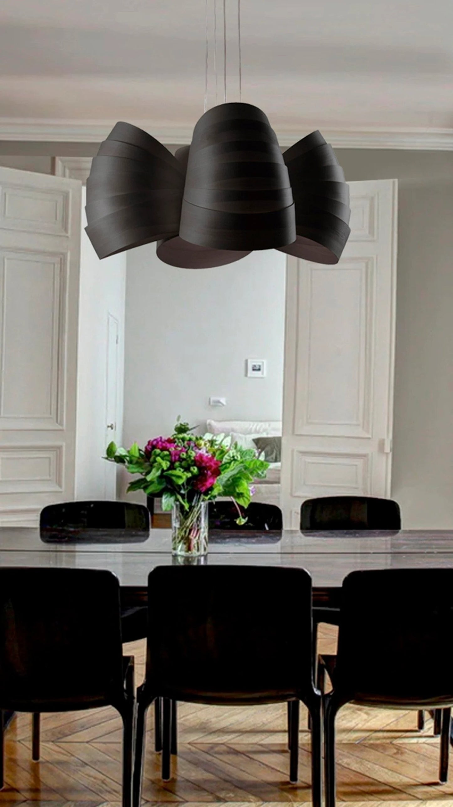 Handcrafted Wooden Pendant Light Modern Design