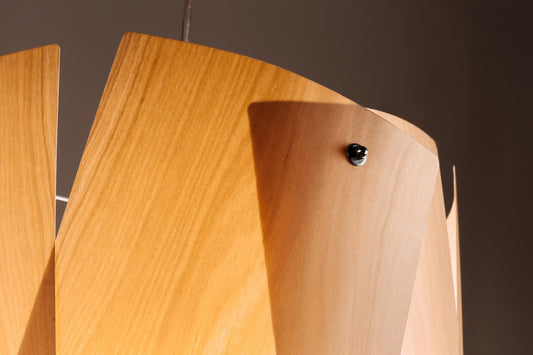 Nordic Style Artisan Timber Hanging Light Fixture
