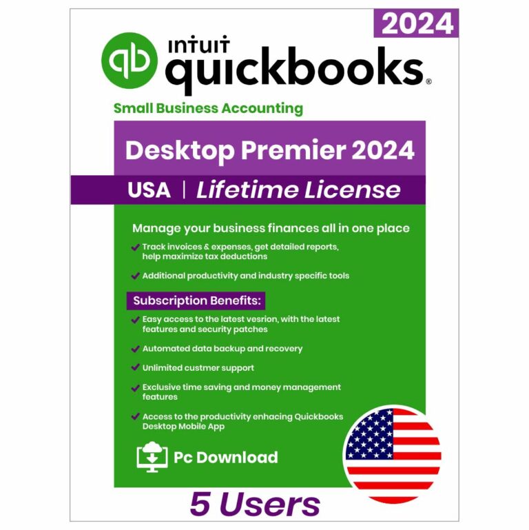 Quickbooks premier plus 2024 5 users