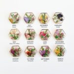 Birthflower bracelet, jewelry with real flowers, mom birthday gift, birthday gift for her unique, Christmas gift, mother of the groom gift - Image 3