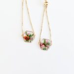 Birthflower bracelet, jewelry with real flowers, mom birthday gift, birthday gift for her unique, Christmas gift, mother of the groom gift - Image 7