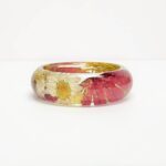 Pressed leaf bracelet, daisy jewelry, pressed flower jewelry, real flower bangle, real flower bracelet, nature gifts, nature jewelry, gifts - Image 4