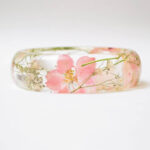 Pressed flower bracelet, real flower bangle, real flower jewelry, plant bracelet, handmade jewelry, unique gift for her, handmade gift - Image 6