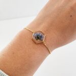 Forget me not flower bracelet, flower charm bracelet, miscarriage gift, grieving mom gift, bereavement gift - Image 7