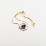 Forget me not flower bracelet, flower charm bracelet, miscarriage gift, grieving mom gift, bereavement gift - Image 5