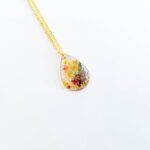 December birth month flower necklace, Birthday gift for December for women, real flower jewelry, Birthday gift for her - Image 4