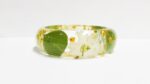Resin jewelry, resin bracelet, real flower jewelry, pressed flower jewelry, nature inspired jewelry, yellow and green jewelry, mom gifts - Image 4
