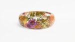 Unique gift for mom, mother's day gift, pressed flower bangle, real flower bracelet, nature jewelry, pressed flower jewelry, nature inspired - Image 6