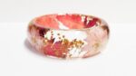 pressed flower jewelry, pressed flower bangle bracelet, real flower bracelet, resin bangle, resin jewelry, handmade gift, gift for her mom - Image 3