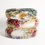 Real flower bracelet, nature plant bracelet, nature inspired bracelet, flower bangle, flower jewelry, plant mom gift, gift for her