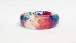 Resin bangle bracelet, real flower bracelet, real flower jewelry bangle, resin jewelry, pressed flower jewelry, flower bangle, nature gifts - Image 2