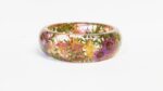 Unique gift for mom, mother's day gift, pressed flower bangle, real flower bracelet, nature jewelry, pressed flower jewelry, nature inspired - Image 4