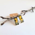 Dried flower jewelry, real flower earrings, resin earrings, resin jewelry, gift for friend, gift for women, nature lover gift, for her - Image 8