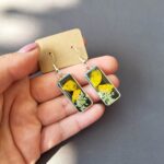 Dried flower jewelry, real flower earrings, resin earrings, resin jewelry, gift for friend, gift for women, nature lover gift, for her - Image 10