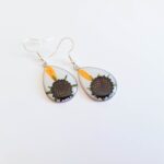 Resin flower earrings, dried flower earrings, pressed flower earrings, botanical earrings, botanical jewelry, gift for her, gift for women - Image 5