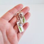 Pressed flower earrings, dried flower earrings, resin jewelry, botanical earrings, nature lover gift, gift idea for her - Image 7